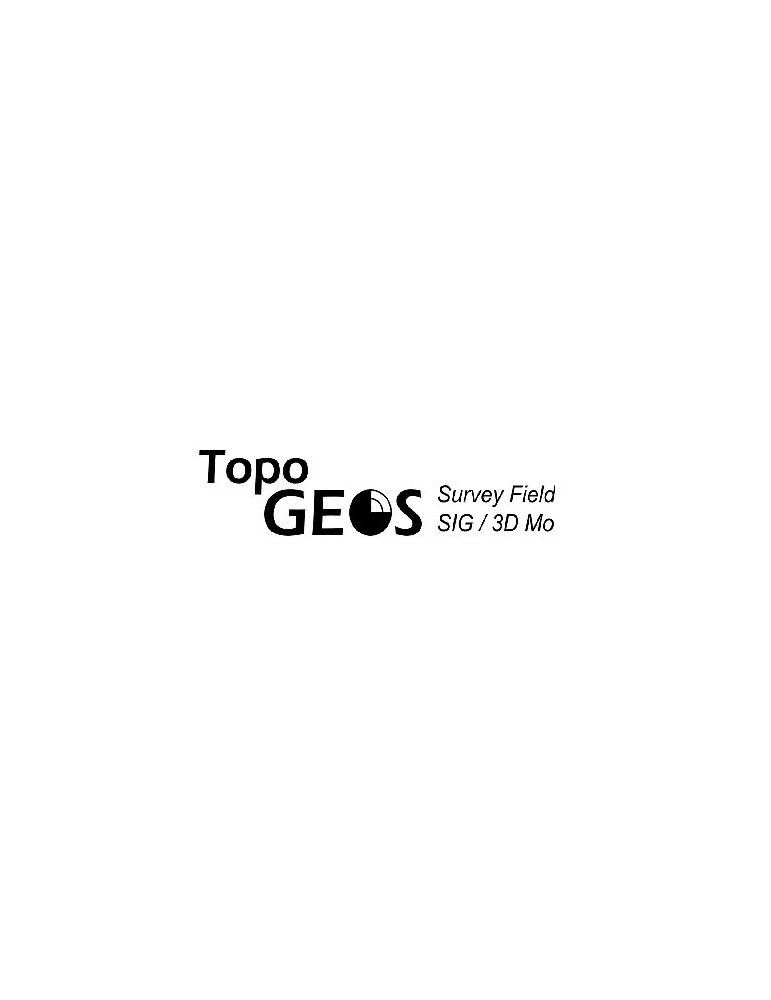 Logiciel de terrain "TopoGEOS Survey Field + SIG / 3D module""