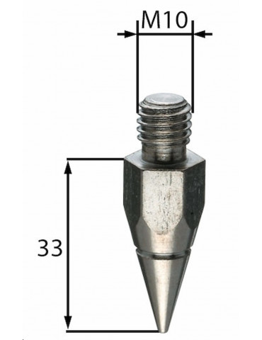 Pointe de canne de remplacement en acier | Ellipsetop.be