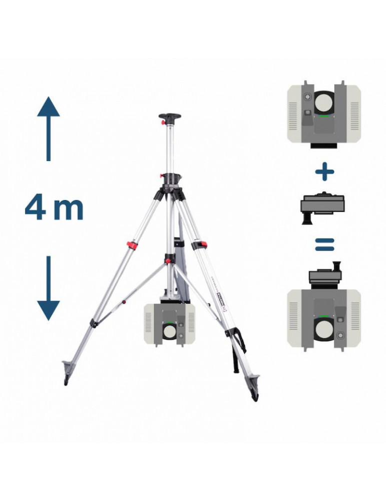 Trépied Industriel deux directions pour scanner 3D | | Ellipsetop.be